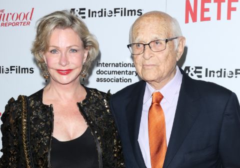 Norman Lear poses a picture with ex-wife.